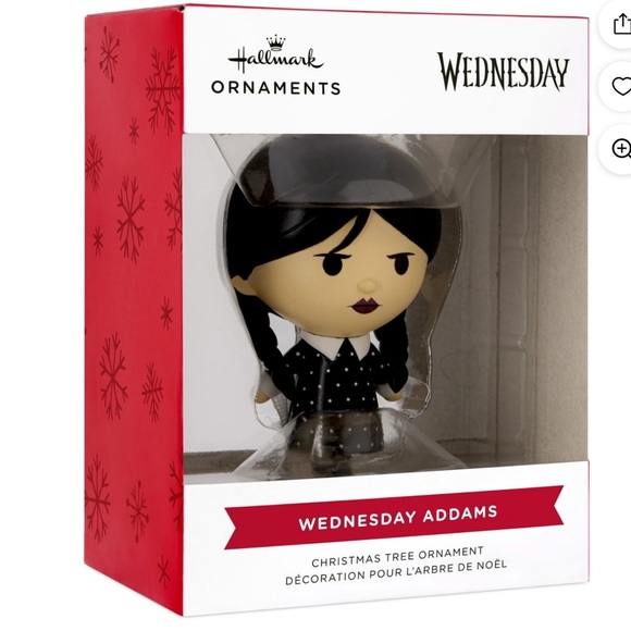 New Hallmark Wednesday Addams Christmas Ornament 2024 - Picture 1 of 3